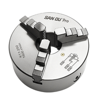 Mandrin de tour auto-centrant SANOU K11-250A 250 mm à 3 mors avec mors séparés, pince extérieure flexible et extension interne
