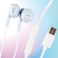 Earphone Musik Berkabel Fresh Fashion KIKI-420 Dengan Mikrofon untuk Semua Perangkat Tipe-C, Headphone Tipe C untuk Anak Perempuan dan iPhone 15