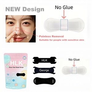 Bandes nasales innovantes HLK sans colle, retrait indolore, hypoallergéniques, pour peaux sensibles, pour améliorer la respiration - Product Image 1