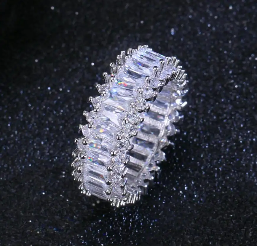 Moda moderna diamanti costoso prezzi di cerimonia nuziale della signora uomo anelli dei monili della ragazza delle donne anelli