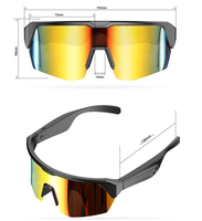 Lunettes de soleil sportives intelligentes personnalisées unisexes avec IA, Bluetooth, anti-UV, navigation, appels et musique pour l'extérieur