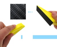 PEX 90x27mm forme de souris Auto Flexible menuiserie automobile disque de meulage PU bloc de ponçage crochet et boucle disque ponçage à la main