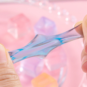 Jouets de décompression les plus populaires en TPR transparent en forme de cube de glace, cadeau promotionnel pour enfants et adultes - Product Image 5