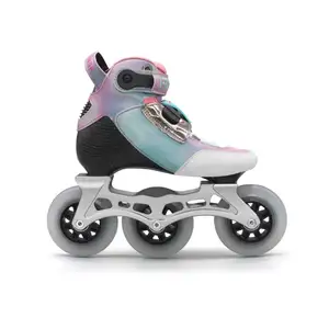 Hoge Inline Speed Skates 3 Wielen 85 A Speed Stapel Professionele Speed Skates Schoenen