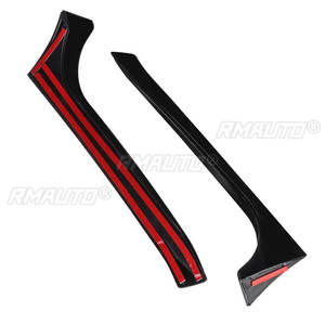 2 pièces Aileron latéral de fenêtre arrière de voiture Canards Splitter pour VW Golf 6 MK6 GTI/GTR/GTD 08-13 Garnitures de phares avant - Product Image 4
