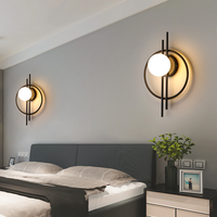 Nouvelle applique murale LED moderne en fer de luxe léger pour salon, fond de télévision, couloir, chambre principale, chevet