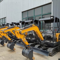 Nouvelle technologie, mini-excavatrice de 1,2 tonne, moteur puissant, chenilles hydrauliques, forte puissance de creusement