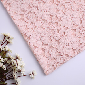 Nuovo tessuto di pizzo elastico in broccato di cotone lana di broccato tessuto di pizzo leggero Color albicocca - Product Image 3