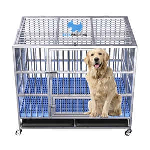 Gabbia per Cani Multifunzionale Pieghevole in Acciaio Inox per Interni ed Esterni, Kennel per Animali di Piccola e Media Taglia - Product Image 2