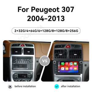 MOOKAKA 7.0 pouces Android pour Peugeot <span class=keywords><strong>307</strong></span> 2004 - 2013 GPS Wifi DSP Auto Carplay 2Din Autoradio  Auto Carplay Unité principale <span class=keywords><strong>de</strong></span> l'autoradio Moniteur - Product Image 3