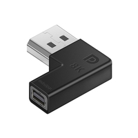 Convertisseur vidéo audio HD 8K Mini DP1.4, adaptateur DP mâle vers DP femelle pour projecteur, téléviseur HD, ordinateur portable