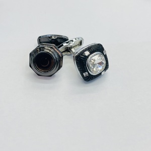 Suministro directo de fábrica, <span class=keywords><strong>gemelos</strong></span> de uñas de manga clásica hechos a mano con hebillas de cuello pequeño, colección de botones lavables Premium - Product Image 2