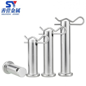 Shanying Jinshu Goupille en acier inoxydable 304 à tête plate avec trou, norme GB882, usage général, surface brillante - Product Image 3