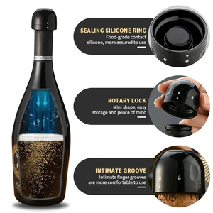 Wholesale Vacuum Red <b>Wine</b> Bottle Cap <b>Stopper</b> Reusable Corks Champagne Sealer Plug for Fresh - Product Image 2