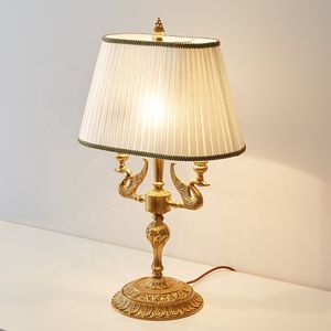 Kim loại Holders bảng đèn pháp hoàng gia sang trọng đồng điêu khắc trang trí đèn bàn - Product Image 6