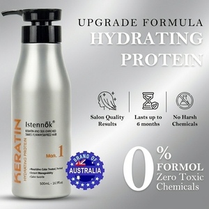 Tratamiento de Queratina Brasileña de Lujo Sin Formol 3X Fortalecimiento Capilar Bótox de Queratina Brillo de Salón para Cabello <span class=keywords><strong>Grueso</strong></span> y Rizado - Product Image 3
