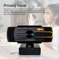 Kamera Web dengan mikrofon Stereo 1080p, kamera komputer untuk PC CMOS Sensor gambar untuk konferensi Video