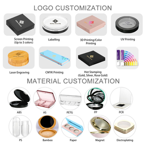 Envase Personalizable con Logotipo, Tamaño y Color a Elección para <span class=keywords><strong>Herramientas</strong></span> de Maquillaje Versátiles, Materiales Reciclados, Transparente, Rosa, Vacío, para Sombra de Ojos y Crema Facial - Product Image 5