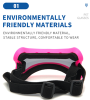 Lunettes de soleil pour chien en forme d'os, protection UV, monture PC, pour petits chiens (Teddy), directement de l'usine