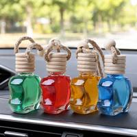Diffuseur de parfum liquide en verre pour voiture, à suspendre au rétroviseur, désodorisant multi-parfums pour l'intérieur de la voiture