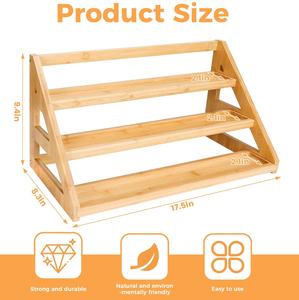 Hete Aanbieding Bamboe Gelaagde Kruidenrek Houten Kruidenrek Organizer Kast Kruidenrek voor Keukenblad - Product Image 2