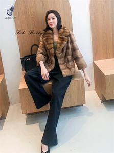 Veste en <span class=keywords><strong>fourrure</strong></span> de <span class=keywords><strong>vison</strong></span> naturelle d'approvisionnement d'usine <span class=keywords><strong>manteau</strong></span> de <span class=keywords><strong>fourrure</strong></span> de <span class=keywords><strong>vison</strong></span> véritable pour l'hiver pour femmes de la mode - Product Image 4