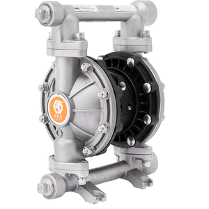 Bomba Neumática de Doble Diafragma Accionada por Aire GODO QBY3-20P, Bombas Neumáticas de Acero Inoxidable para Ácido Sulfúrico - Product Image 2