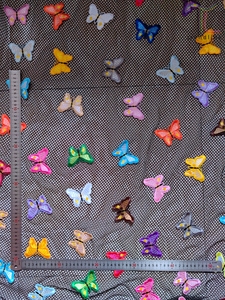 Đầy Màu sắc thêu bướm lưới lưới vải ren Châu Phi - Product Image 5