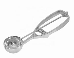 <strong>Casting</strong> &amp; Roll Handle Stainless Steel Portion Scoop With Soft Grip Digging Ball Ice Cream Scoop