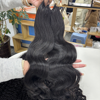 Cheveux humains 100% naturels, plumes, ondulés, pour tressage au crochet – Vente chaude