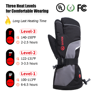 <span class=keywords><strong>Gants</strong></span> <span class=keywords><strong>chauffants</strong></span> unisexes de haute qualité Savior avec batterie rechargeable, imperméables, pour la neige, le cerf, le ski, la chasse, le camping - Product Image 3