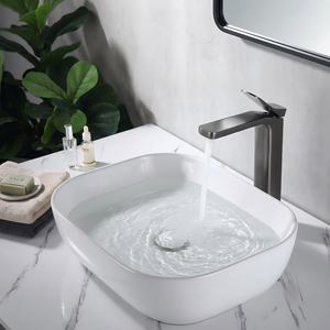 Oferta Especial para Baño: Grifo Mezclador Moderno Negro YEKALON FT-6802 para Lavabo, Grifería Sanitaria, Grifo Alto para Lavabo - Product Image 1