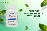 Comprimés de zinc antioxydant de vente chaude, suppléments de zinc de glycine élément de zinc, améliore l'immunité corporelle