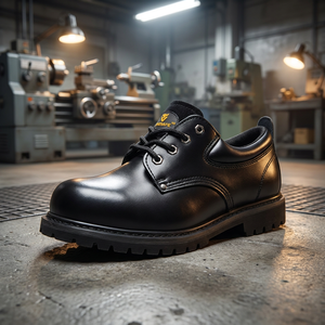 Scarpe Antinfortunistiche S2 in Pelle con Puntale in Acciaio, Resistenti agli Acidi, ESD, Leggere, per Aeroporti e Settore Agricolo - Product Image 2
