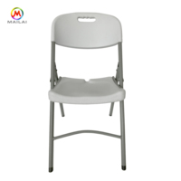 Chaises pliantes en résine plastique blanche de haute qualité, légères, durables, empilables, pour banquets, fêtes, salon, appartement