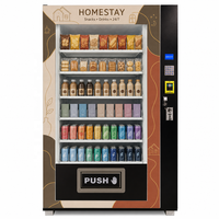 Máquina Expendedora con Pago con Tarjeta de Crédito, 60 Selecciones, Refrigerios Refrigerados, Refrescos, Pan, Hotel, Casa de Huéspedes, OEM