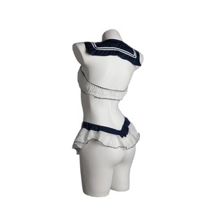 Costume de lingerie sexy pour femme, uniforme d'écolière, jupe en mousseline à volants, 8226 - Product Image 4