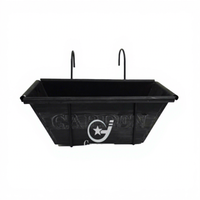 Pot de fleurs mural en métal de 0,5 gallon pour jardin d'arrière-cour