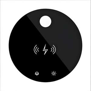 Plaque en verre trempé imperméable anti-buée avec logo personnalisé imprimé en soie pour miroir intelligent de salle de bain avec panneau de commande tactile - Product Image 4