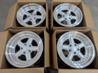 Jantes de Voiture YQ Deep 18*9.5J 18*11J 5X120, Jantes en Alliage Sport à Bord Argenté pour Voitures de Tourisme E42 E32 E34/E36/E39/E46/E60