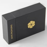 Caja de Regalo de Cartón de Lujo a Precio de Fábrica, con Forro de Esponja, Tapa Deslizante, Logotipo Personalizado, Cintas para Joyería, Óptima para Regalos