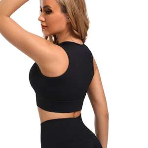 Custom Women Fitness High Quality Sportswear Female Summer Sports Shorts Sexy Seamless Yoga Set Panty <b>Bra</b> - Product Image 3