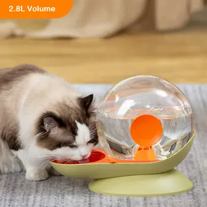 猫または犬用のペットウォーターディスペンサープレミアムペット製品飲用フィーダー噴水ユニークなカタツムリの形