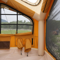 Tente de glamping gonflable de 6,6 m² pour événements en plein air, festivals, fêtes, imperméable, quatre saisons, abri en dôme d'air Oxford
