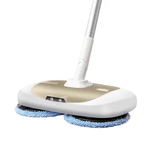 Balai serpillère électrique sans fil avec tampon Microfibre, Machine tout-en-un, pour nettoyage de sol et aspirateur à main en tissu, 1.7/2kg, 2200mah