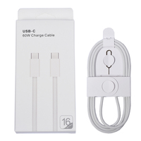CE Factory kabel pengisi daya Cepat PD 60W, kabel Data pengisian daya tembaga murni 3A, kabel pengisi daya tipe-c ke iphone 16 Pro Max ipad Macbook
