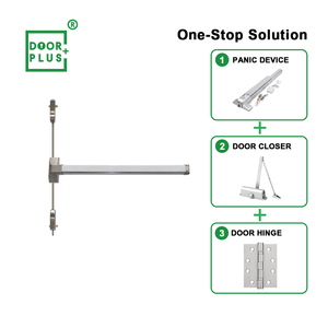 Dispositif de sortie de secours pour <span class=keywords><strong>porte</strong></span> commerciale Doorplus, <span class=keywords><strong>barre</strong></span> de poussée en acier inoxydable à verrouillage à 2 points, <span class=keywords><strong>barre</strong></span> de <span class=keywords><strong>panique</strong></span> pour <span class=keywords><strong>porte</strong></span> coupe-feu - Product Image 4