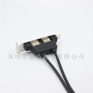 Cable de protección de entrada/salida de doble puerto USB 2.0, conector USB de expansión de mini chasis para placa base - Product Image 2