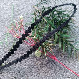 ยางยืดรูปตัว S หลายขนาด สีดำ แบบถัก สำหรับตกแต่งเสื้อผ้าตุ๊กตา มีสินค้าในสต็อก - Product Image 4