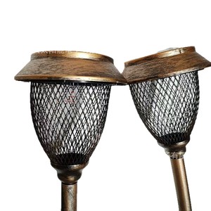 Solar Iron Lawn <b>Lights</b> <b>Led</b> Outdoor Garden Lighting Water Resistant With <b>Light</b> <b>Sensor</b> For Patio Decoration - Product Image 5